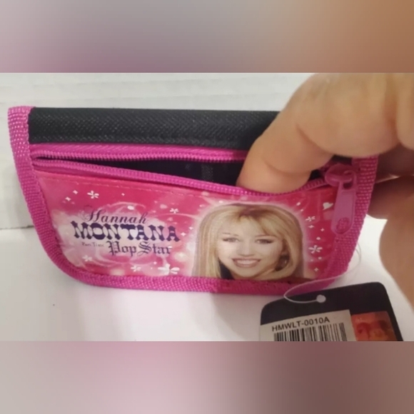 Hannah Montana Miley Cyrus Disney Channel trifold wallet y2k new - Picture 2 of 11